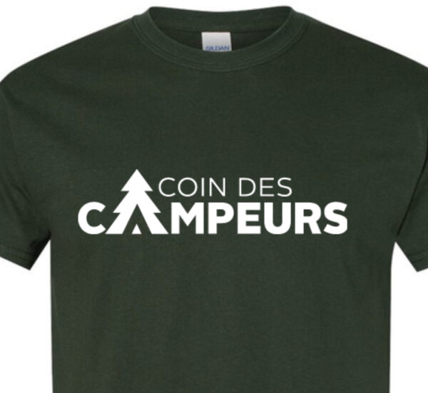 T-shirt pour homme Coin des campeurs version gros logo