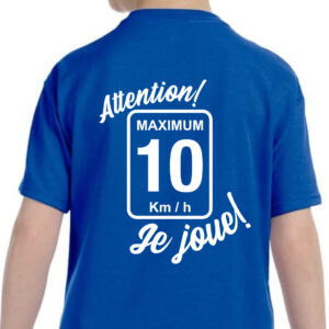 T-shirt 10 km/h (Enfant-dos)
